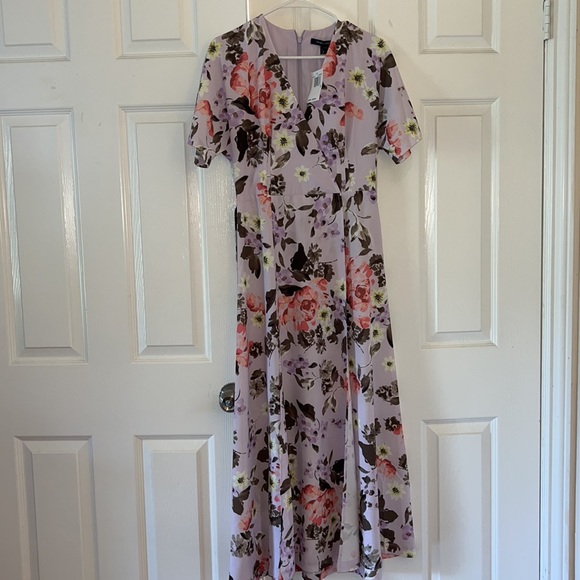 New NWT Summer French Connection spring floral print maxi long dress, size 2 - Picture 1 of 4